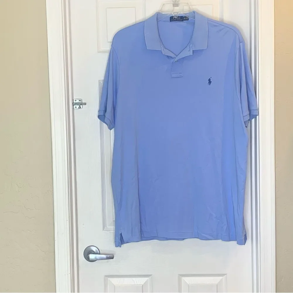 Polo Ralph Lauren Light Blue Polo Shirt Size XXL